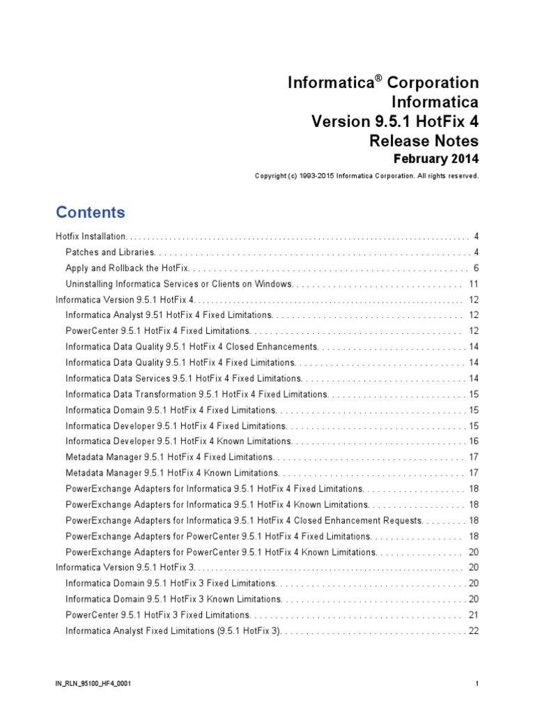 In 951HF4 ReleaseNotes en | PDF | Command Line Interface | Installation ...