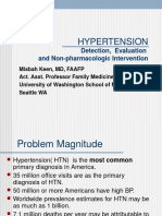 Hypertension: Detection, Evaluation and Non-Pharmacologic Intervention