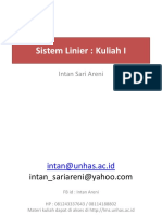 Kuliah 1-Sistem Linier 2017