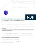 Tangential and Normal Accelaration Problems