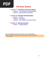 Chapter 7 The Origin of The Solar System