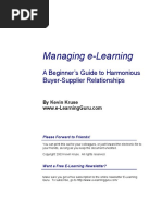 Managing e-learning