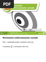 Movimento Uniformemente Variado
