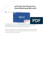 Cara Membuat Posisi dan Penomoran Halaman Berbeda Beda pada Microsoft Word 2013.docx