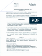 Resolución Del Consejo de Facultad 2356-2017