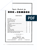 Mills Popular Standards For Ork Combos Eb Alto Bari Saxophone