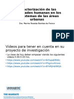 Caracterización de Las Actividades Humanas en Los Ecosistemas de Las Áreas Urbanas