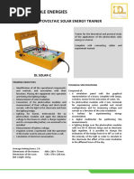 Renewable Energies: Photovoltaic Solar Energy Trainer