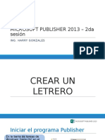 Sesión 2 - Microsoft Publisher 2013
