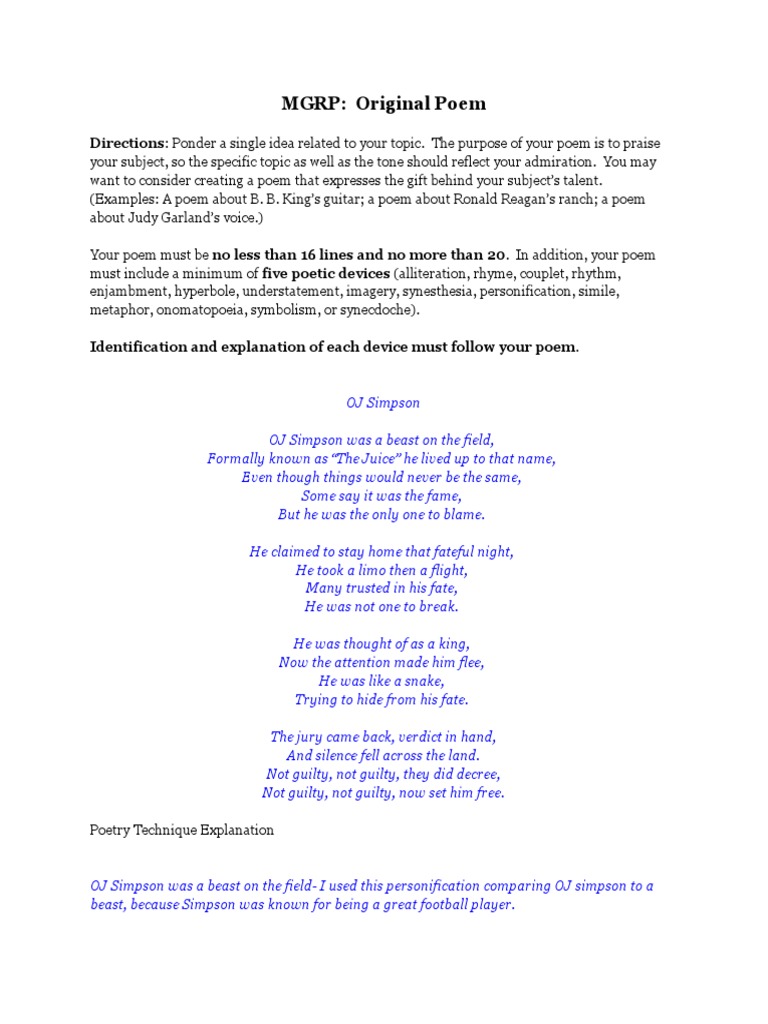Kamrynstack Mgrporiginalpoem Poetry Poetic Devices