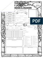 Old School 5E D&D Character Sheet (Form) - 1