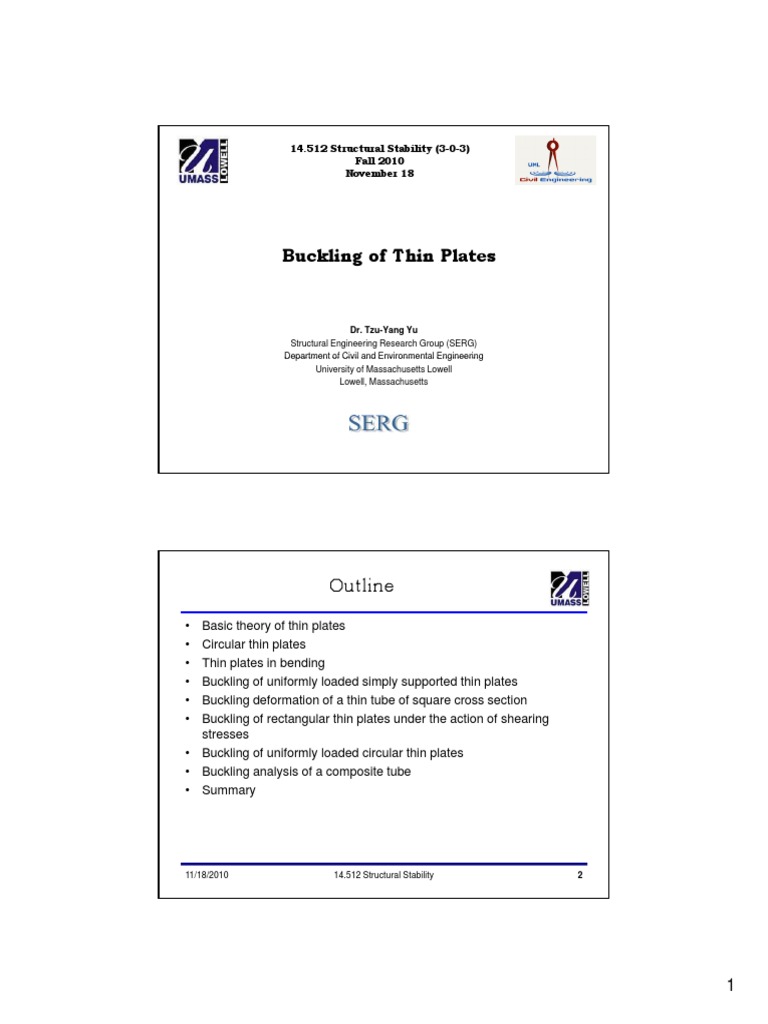 Buckling of Thin Plates | Download Free PDF | Buckling | Bending