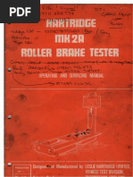 Hartridge Brake Roller Tester MK 2 A