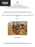 REPÚBLICA de ANGOLA - Musica Trabalho Em Grupo