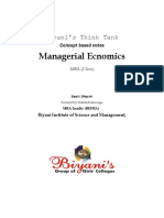 Managerial Economics