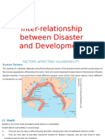 Inter-Relationship Between Disaster and Development