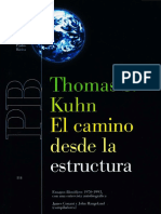El Camino Desde La Estructura Thomas Kuhn PDF
