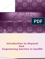 Introduction to Disposal and Engineering Barriers in Landfill