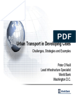Urban Transport in Developing Cities: Challenges, Strategies and Examples