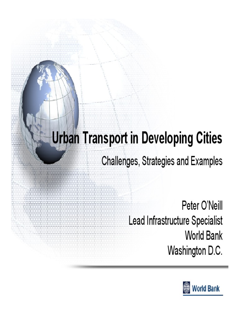 Urban Transport Challenges in Developing Cities | PDF | Public ...