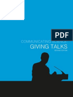 Communicating Science: Giving Talks (Second Edition)