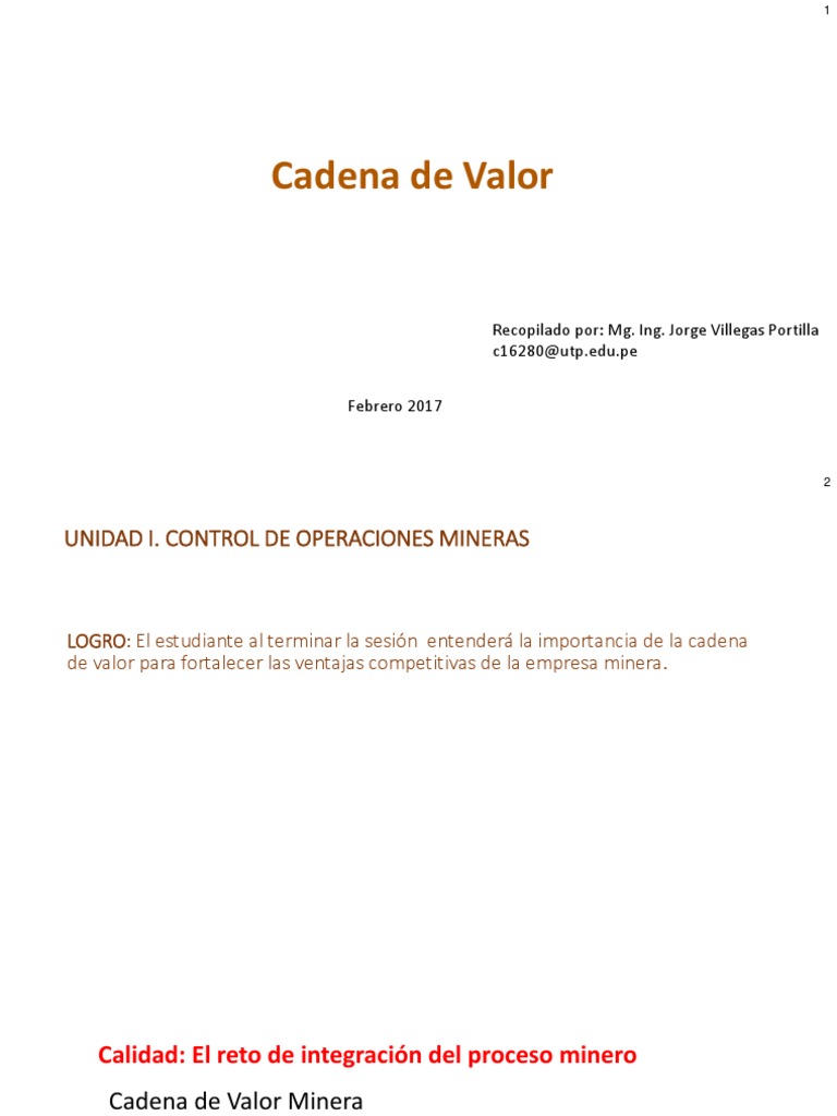 Optimización de Costos en Minería | PDF | Cadena de valor | Minería