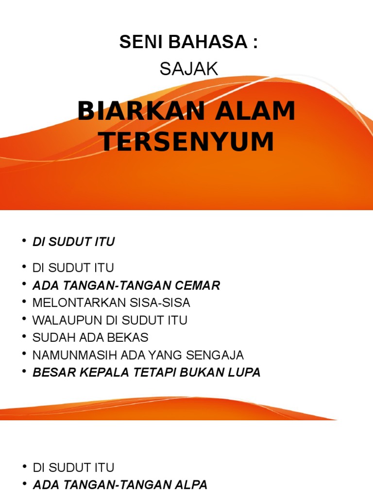 Biarkan Alam Tersenyum Pdf