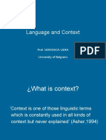 Language and Context