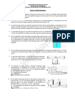 Hidrodinámica Taller Problemas Fluidos