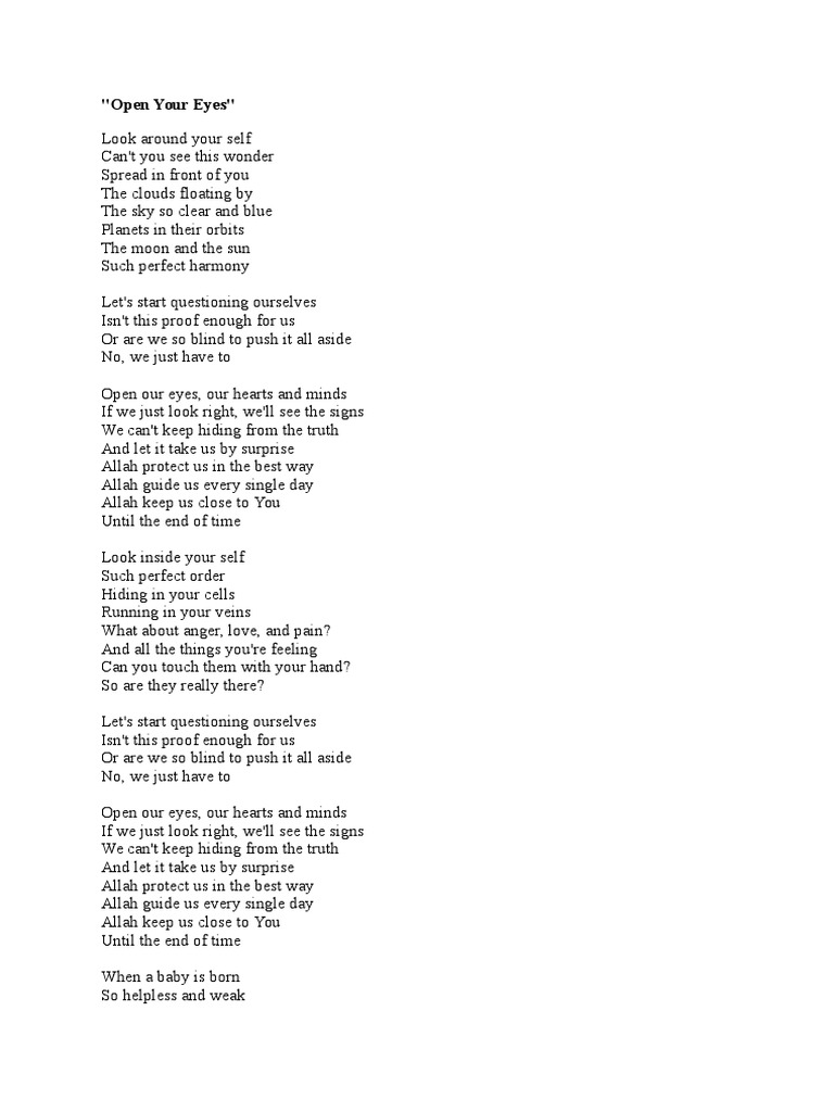 Maher Zain Lagu Baru Indonesia Open Your Eyes