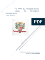 Procedimiento de Denuncias Ambientales PDF