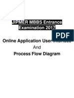 JIPMER MBBS 2017 User Interface and Process Flow Diagram