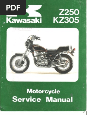Kawasaki Kz 250 305 79 A 82 Service Manual Throttle Exhaust Gas