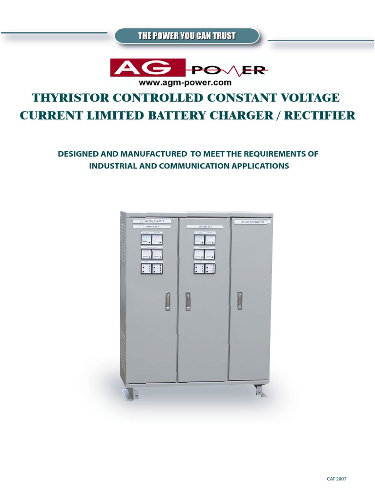 AGPower Battery Charger Thyristor Charger Rectifier Ag1 Rectifier