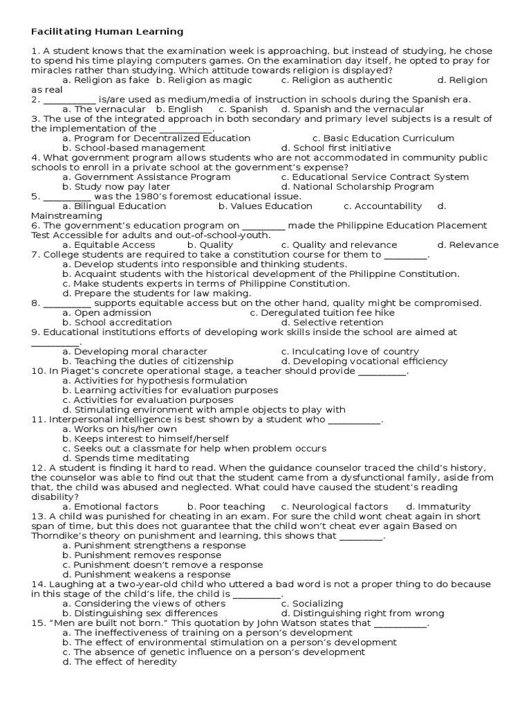 Enhancing Human Learning Strategies | PDF | Id | Teachers