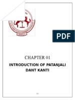 Introduction of Patanjali Dant Kanti