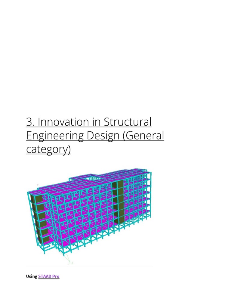 Designing a Six-Story Building in STAAD Pro | PDF | Science And ...