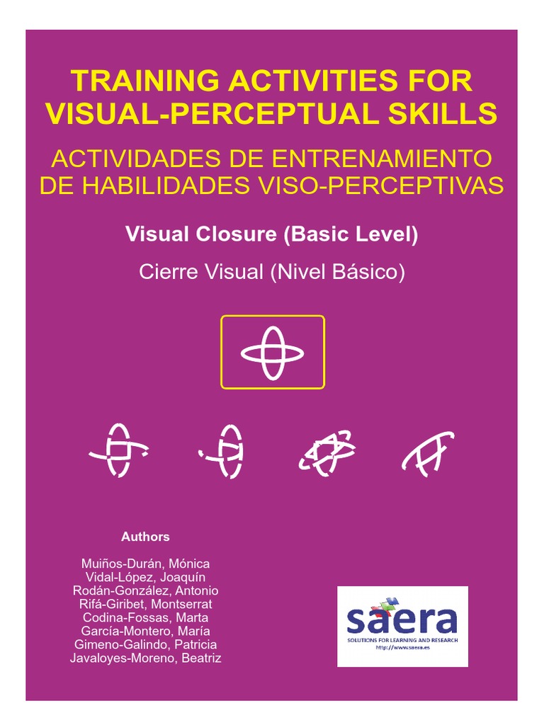 Visual Closure Cierre Visual PDF | PDF | Occupational Therapy | Perception