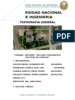 Informe de Relleno Topográfico UNI