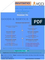 Invitatio N: Goods & Service Tax (GST)