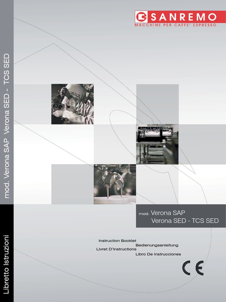 Verona SAP & SED Instruction Manual | PDF | Caffeinated Drinks