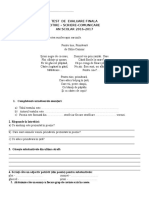 Test de Evaluare CSC