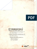 Mazak t1 Maintenance Manual