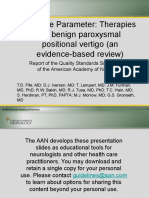 Practice Parameter: Therapies For Benign Paroxysmal Positional Vertigo (An Evidence-Based Review)