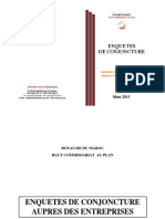 Enquetes de Conjoncture: Direction de La Statistique