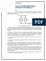 Operación de Transformadores Monofasicos en Paralelo