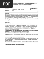 1 COIT20261 Network Routing and Switching Assignment T117