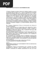 Resoluçõ ANVISA RDC 220, 21/09/2004