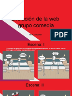 Evolución de La Web Grupo Comedia: Yacer Gonzalez