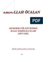 Demokratik Devrimde Halk Serhıldanları 2.CİLT - Abdullah Öcalan